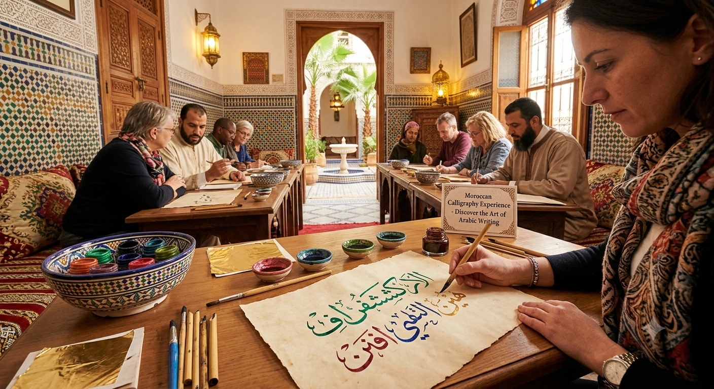 Moroccan Calligraphy Experience – Discover the Art of Arabic Writing